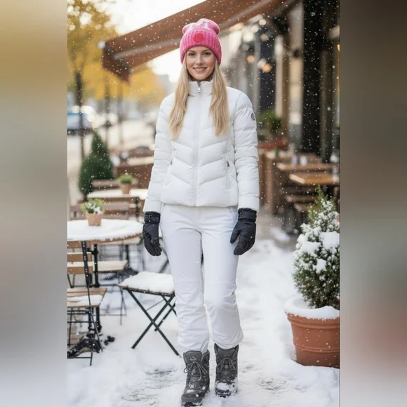 Super EUC Moncler Pink Beanie Sz L - Picture 1 of 4